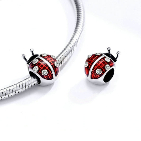 Ladybug Beaded Pendant