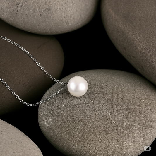 Round Shell Pearl Necklace