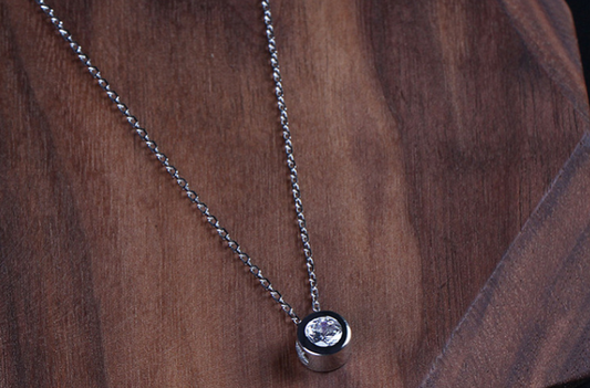 Contemporary Silver Necklace